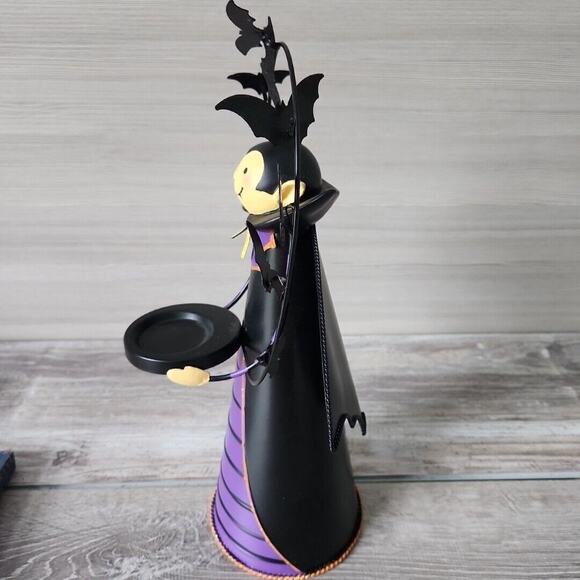 Partylite Count Batcula Tealight Candle Holder Halloween Vampire Dracula Bats - Picture 6 of 16